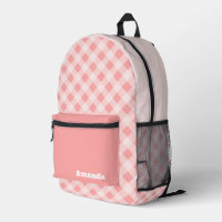 Couleur d'eau plaid rose simple pour fille avec no