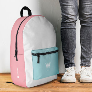 Sac À Dos Imprimé Couleur Vibe Pastel Pink Sky Blue Ado élégant