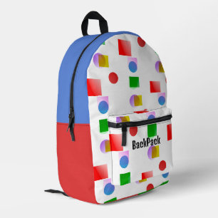 Sac À Dos Imprimé Couleurs amusantes personnalisées Inspiration Kids