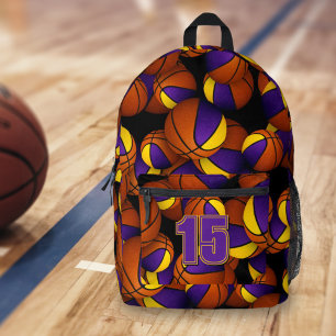Sac À Dos Imprimé Couleurs de l'équipe de basket-ball des enfants en