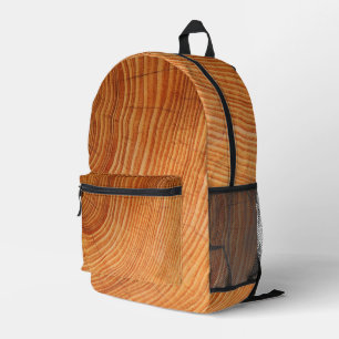SAC À DOS IMPRIMÉ COUPE DU JOURNAL EN BOIS