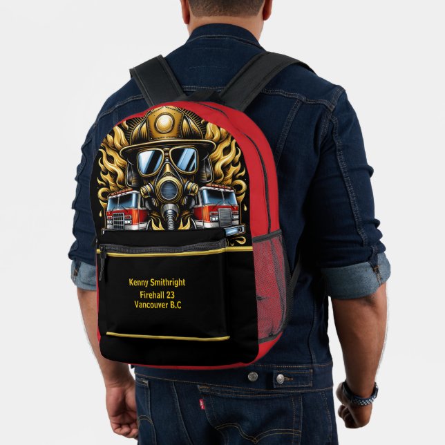 Sac À Dos Imprimé Courage des pompiers de tous les jours (Insitu (Modèle))