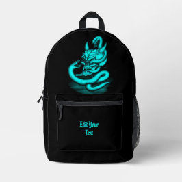 Sac À Dos Imprimé Crâne - Tête diabolique avec serpent