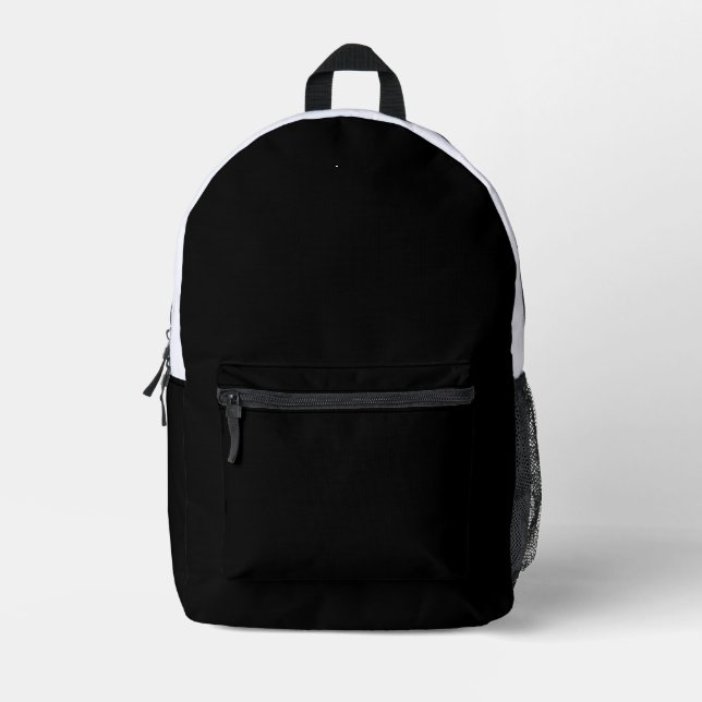 Sac À Dos Imprimé Create Your Own Black Custom Design Holiday Card (Recto)