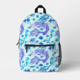 Sac À Dos Imprimé Créature de la fée mauve de sirène