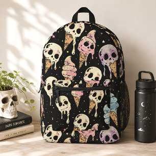 Sac À Dos Imprimé Crème glacée crâne Été gothique effrayant