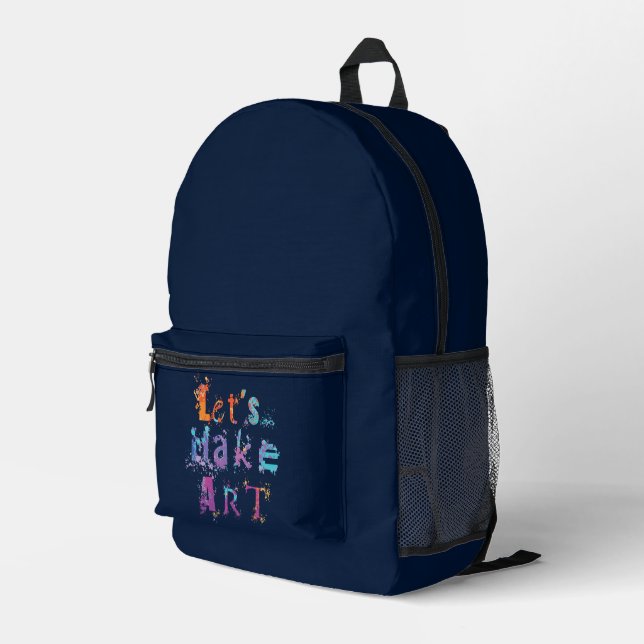Sac À Dos Imprimé Créons un professeur d'art (Coin arrière droit)