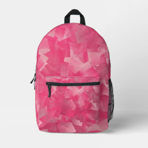 Sac À Dos Imprimé cubisme abstrait rose