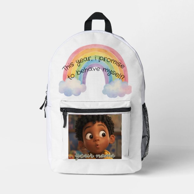 Sac À Dos Imprimé  customizable school backpack (Recto)