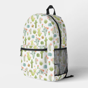 Sac À Dos Imprimé Cute Cactus Motif