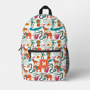 Sac À Dos Imprimé Cute Colorful Animaux Abstraits Enfants École Moti