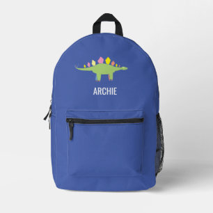 Sac À Dos Imprimé Cute Dino Dinosaur Personnalisé Bleu