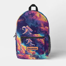 Sac À Dos Imprimé Cute Enfants Astronaut Personnalisé
