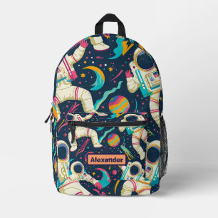 Sac À Dos Imprimé Cute Enfants Astronaut Personnalisé