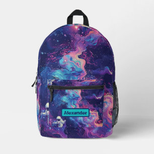 Sac À Dos Imprimé Cute Enfants Astronaut Personnalisé