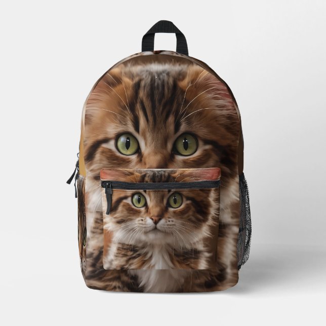Sac À Dos Imprimé Cute Kitten (Recto)