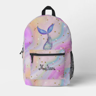 Sac À Dos Imprimé Cute Mermaid Tail Pastel