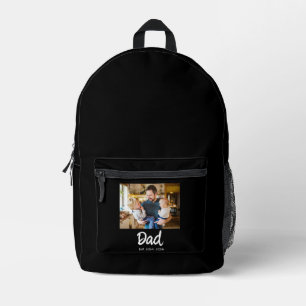 Sac À Dos Imprimé Dad Établit photo écriture blanche