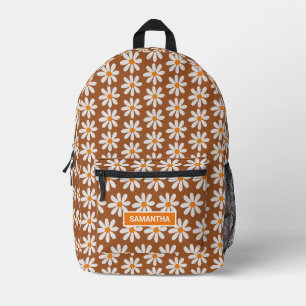 Sac À Dos Imprimé Daisy Boho Personnalisé