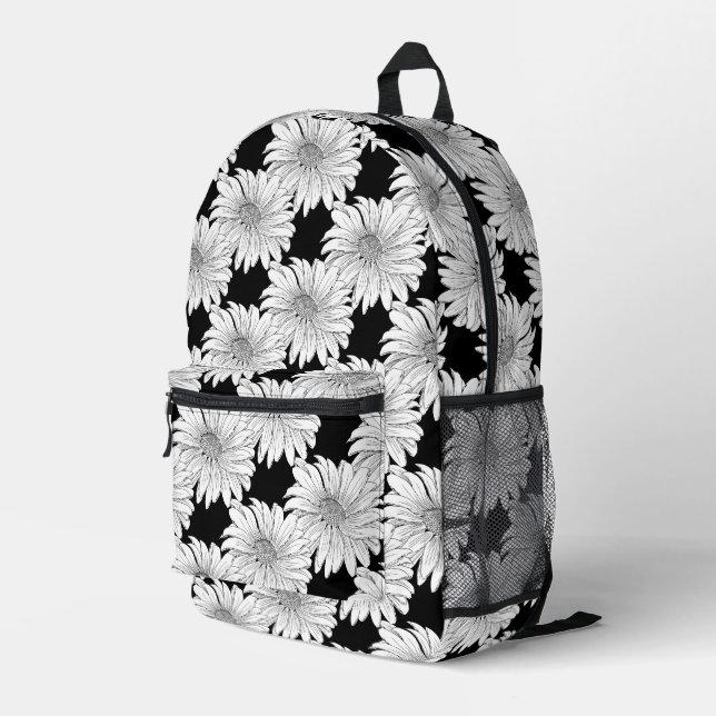 Sac À Dos Imprimé Daisy Botanique Motif de la nature (Coin arrière droit)