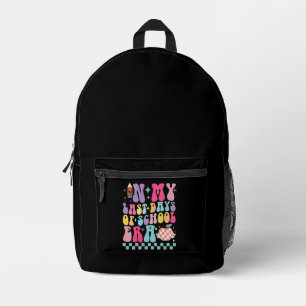 Sac À Dos Imprimé Dans mes Dernières journées de l'ère scolaire la v