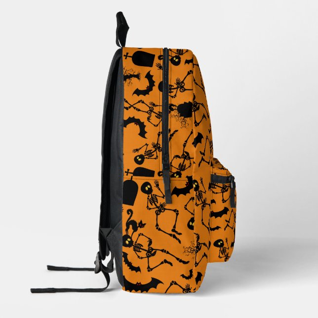 Sac À Dos Imprimé Danse Macabre de squelettes d'Halloween (Gauche)