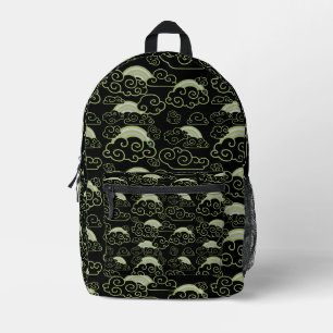 Sac À Dos Imprimé Décor Japandi