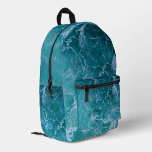 Sac À Dos Imprimé Deep Blue Ocean Waves School
