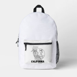 Sac À Dos Imprimé Design CALIFORNIE USA