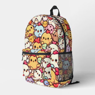Sac À Dos Imprimé Design Motif de poulet de Chibi Cute
