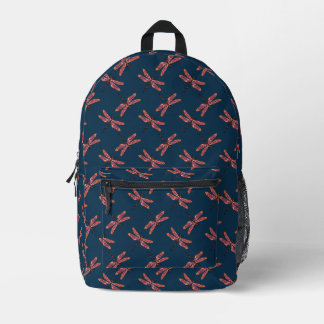 Sac À Dos Imprimé Design Motif élégant de libellules