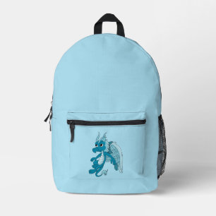 Sac À Dos Imprimé Dessin animé dragon bleu