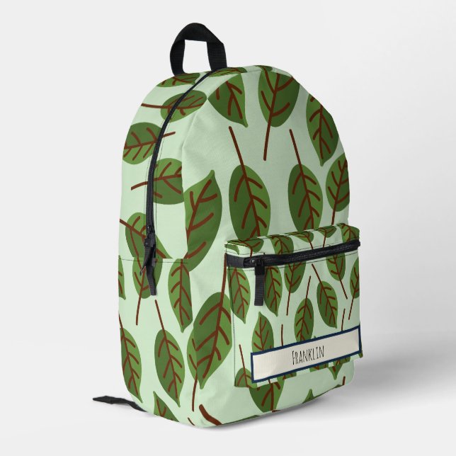 Sac À Dos Imprimé Dessin de nature I Nom personnalisé (Coin arrière gauche)