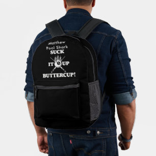Sac À Dos Imprimé Devis De Billard Motivationnel Avec Conception En 