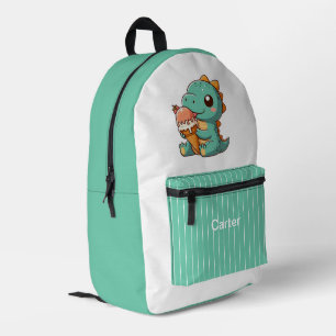 Sac À Dos Imprimé Dino mignonne de glace mangeur