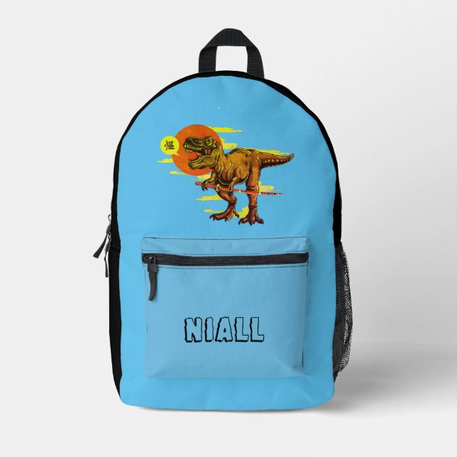Sac À Dos Imprimé Dinosaure tendance personnalisée (Recto)