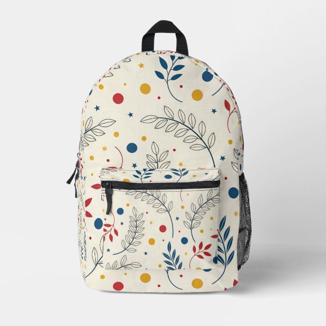 Sac À Dos Imprimé Diseño floral (Recto)