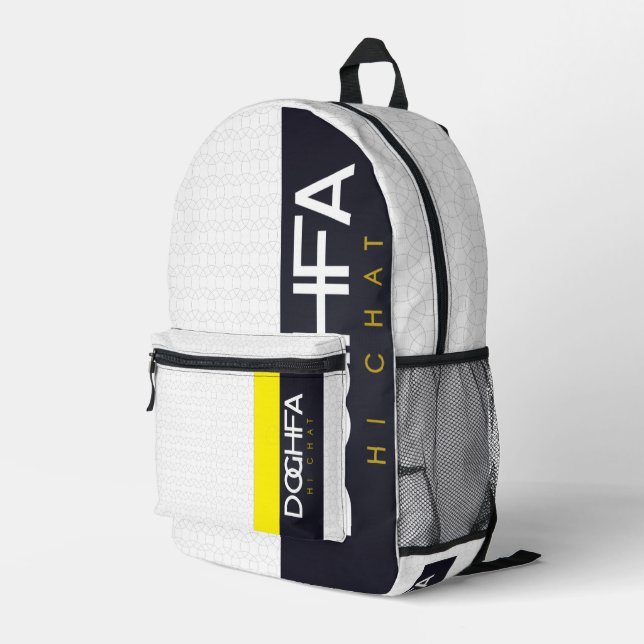 SAC À DOS IMPRIMÉ DOGHFA (Coin arrière droit)