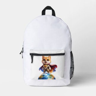 Sac À Dos Imprimé DOGI Hero – Save The World