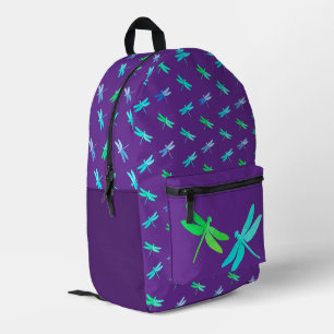 Sac À Dos Imprimé Dragonfly Purple Enfants brillants