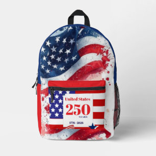Sac À Dos Imprimé Drapeau américain USA Patriotique 250e Célébration
