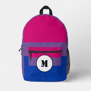 Sac À Dos Imprimé Drapeau de bisexualité personnalisé
