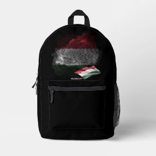 Sac À Dos Imprimé Drapeau de la Hongrie