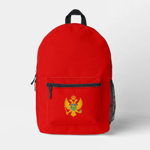 Sac À Dos Imprimé Drapeau du Monténégro