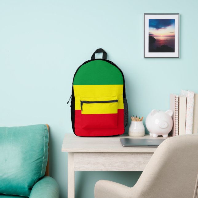 Sac À Dos Imprimé Drapeau éthiopien (Insitu)
