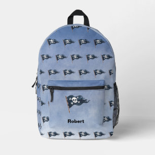 Sac À Dos Imprimé Drapeau pirate personnalisé personnalisé