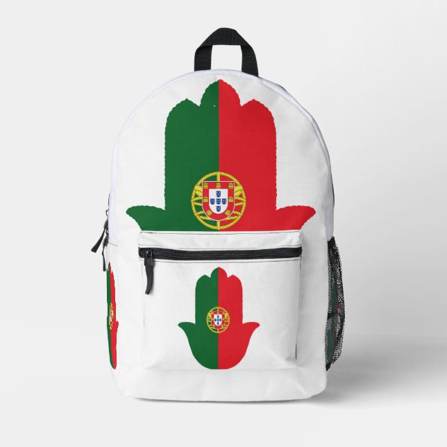 Sac À Dos Imprimé Drapeau Portugal (Recto)