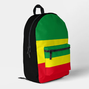 Sac À Dos Imprimé Drapeau Rasta