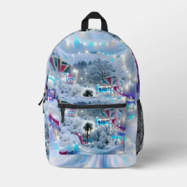 Sac À Dos Imprimé Dreamy Winter Wonderland Lumières