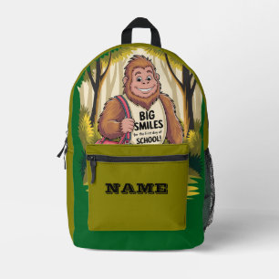 Sac À Dos Imprimé École Bigfoot Sourires Personnalisés